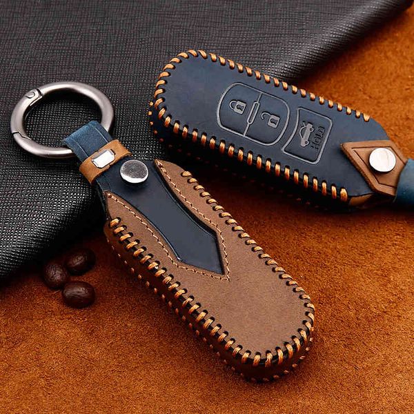 A distanza di Smart Car Key Case Per 2 CX-5 Axela Atenza CX-7 CX-9 CX-3 CX-4 CX-8 MX5 M2 M3 M5 M6 GT Sacchetto Della Copertura Portachiavi In Pelle