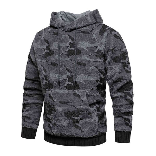 

tracksuit youth wool fashion hoodies hoodie sweater with large pocket, Gray