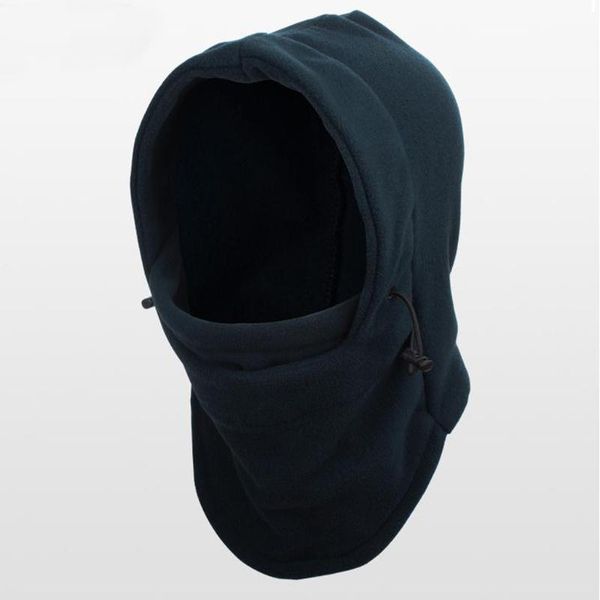 

beanie/skull caps winter outdoor riding windproof fleece hood mask thick warm snow cap fashion ear protection thermal balaclava, Blue;gray