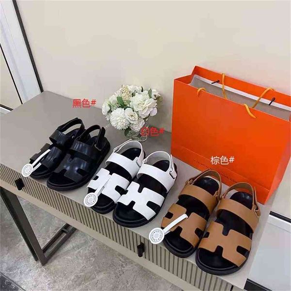 

70% off wholesale sandals flip-flops summer drag ugly cute old man's second uncle's shoes thick bottomed muffin beach with, Black