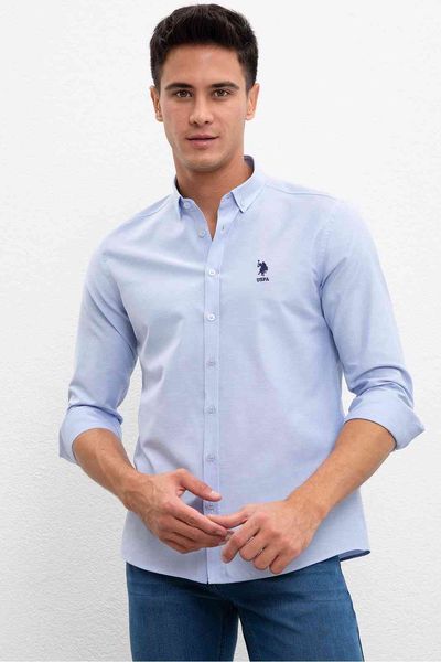 

men's shirt, polo, blue, usa, assn, White;black