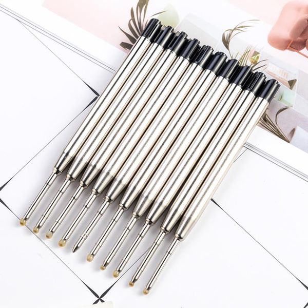 

gel pens 3 pcs wholesale imported ink 1.0mm metal ball pen core 424 specifications can be customized logo bx005g