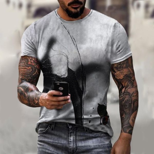 

men's t-shirts paintÂ cottonÂ tÂ shirtÂ forÂ menÂ summerÂ splash inkÂ graphicÂ 3dÂ printÂ teeÂ sportÂ t-shirtÂ women/menÂ shortÂ sleeveÂ noveltyÂ, White;black