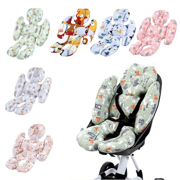 

stroller parts & accessories baby cotton cushion seat cover mat breathable soft car pad pushchair urine liner cartoon mattress cart