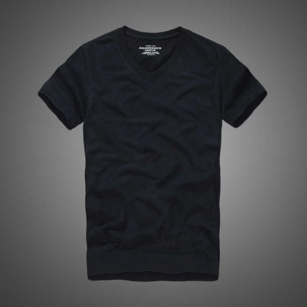 

t shirt 100% cotton solid v-neck short sleeve tshirt 210623, White;black