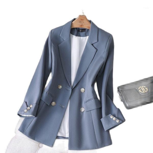 

korean slim blazers woman autumn spring fashion loose elegant chic blazer coat female women's suits &, White;black