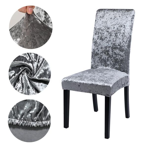

super soft velvet fabric chair cover universal size stretch slipcovers elastic seat covers restaurant banquet el