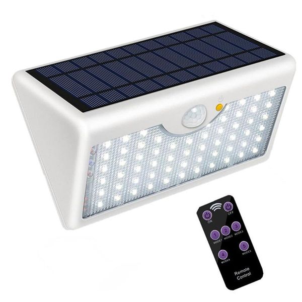 

solar light outdoor garden waterproof sensor wall white shell white/warm bright motion f4 lawn lamps