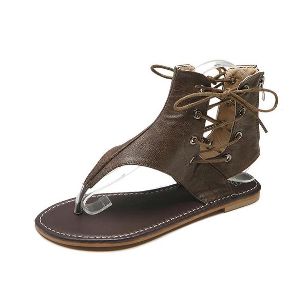 

summer patchwork flat sandals europeand the united states fashion women leisure beach women's shoes, Black