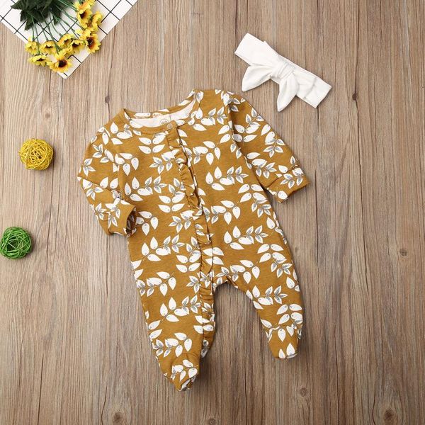 

jumpsuits long sleeve floral rompers for born infant baby girls jumpsuit, Blue