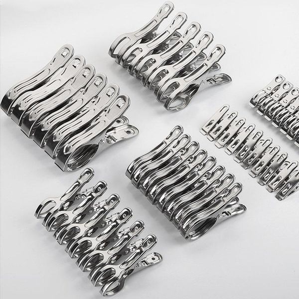 

clothing & wardrobe storage laundry drying hanger metal clamps clothes peg quilt clamp sealing clip stainless steel 1 set multifunction