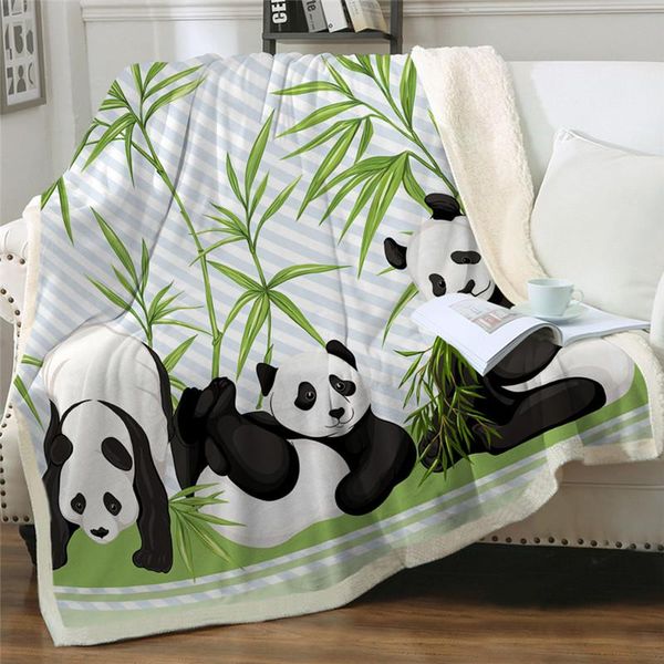 

the latest panda blank cartoon animal wool blanket blankets