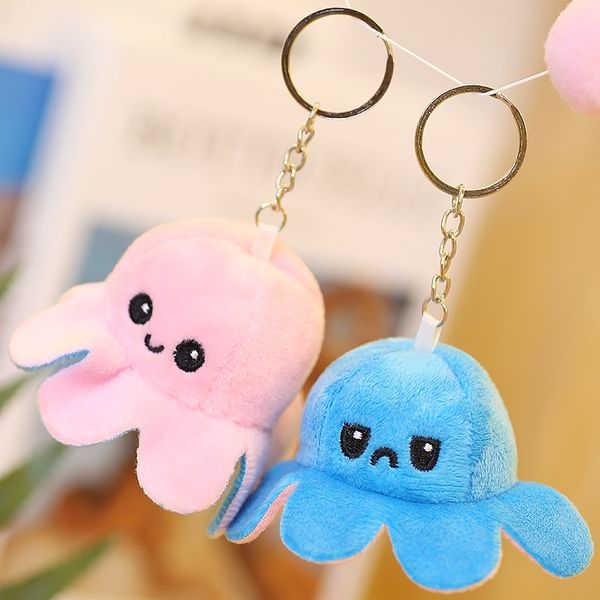 

flip plush double sided ocs doll plush toy schoolbag pendant key chain