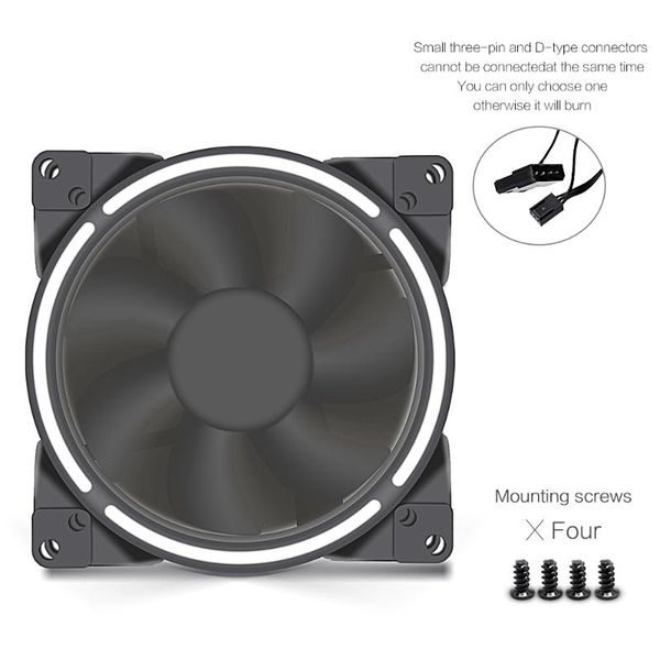 

fans & coolings fanner moonlight s80 8cm or 9cm double screw holes led fan