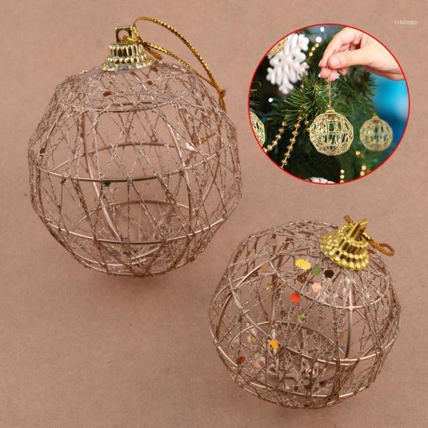 

christmas decorations 6pcs tree xmas sequin balls decoration baubles party wedding ornament pretty 5cm 6cm accessories1