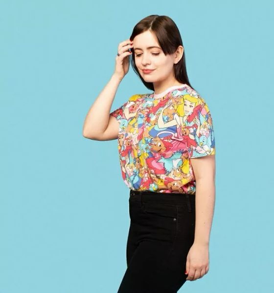 

official cinderella all over print t-shirt from cakeworthy, White;black