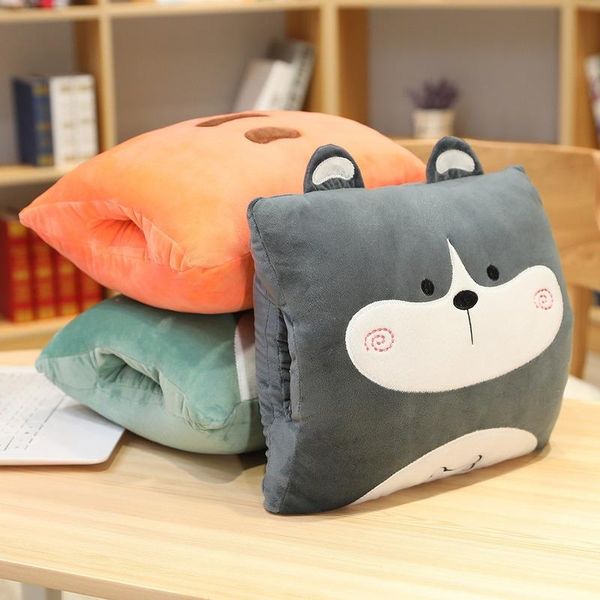 

1*1.7m plush hand warmer cushion blanket home sofa office lunch break pillow throw girl valentine gift cushion/decorative