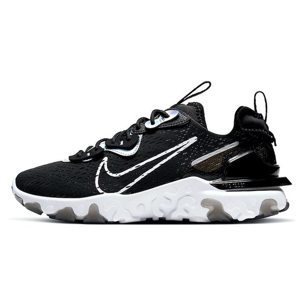 

react vision running shoes mens womens black iridescent barely volt outdoors sports sneakers trainers for men size 36-45