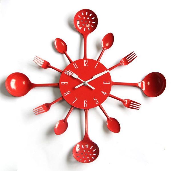 

kitchen wrought iron wall clock mute creative living room decoration watch clocks