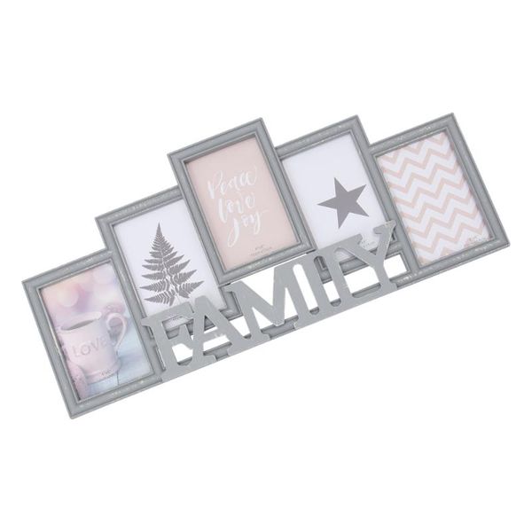 

frames po frame modern delicate deskdecor retro fanmily letter holder for home store office (grey)