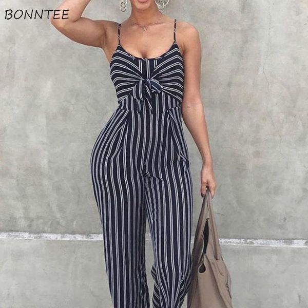 

women's jumpsuits & rompers women striped european style slim elegant loose casual vintage womens fashion trendy comfort novelty leisur, Black;white
