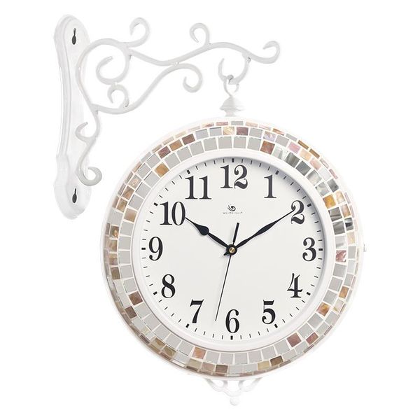 

wall clocks double-sided simple clock european style creative large digital relogio de parede home decorations 50zb50