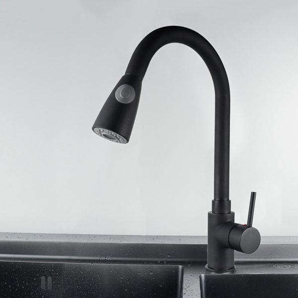 

kitchen faucets vintage black use brass wire drawing home sink faucet mixer 360 degree rotation water tap single handle cold and mix