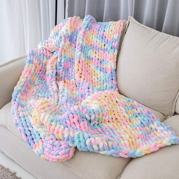 Decken 2021 Chenille Baby Decke Verdickt Yoga Tagesdecke Für Betten Tischsets Warme Sofa Auto Fällen Textilien