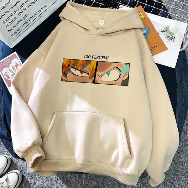 

men's hoodies & sweatshirts harajuku my hero academia japanese anime bakugou katsuki men hoodie streetwear casual boku no, Black