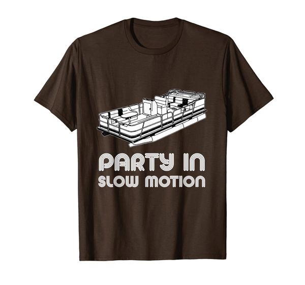 

party in slow motion boat bumpers pontoon lake shirt, White;black