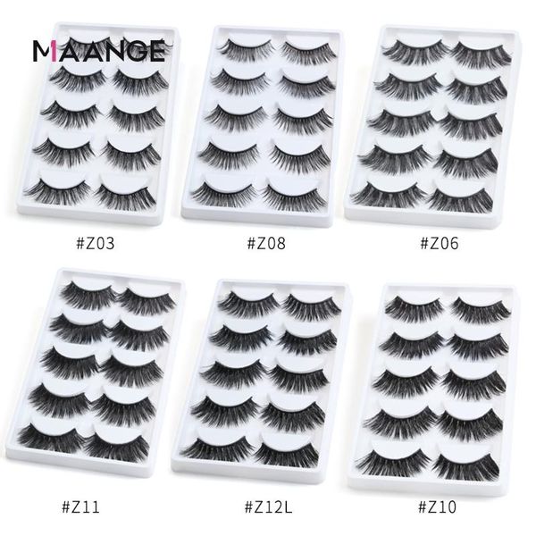 

2/5 pairs mink eyelashes natural 3d lashes fake long false full strip