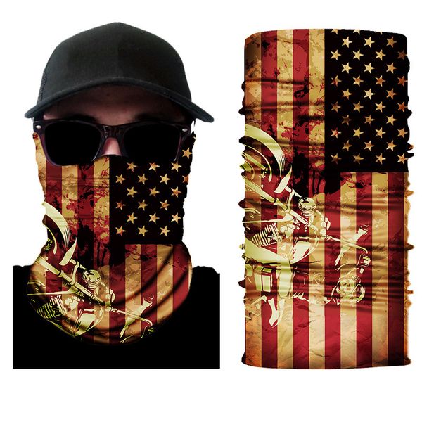 

transfer heat printing flag versatile scarf mask magic headscarf seamls multifunctional riding
