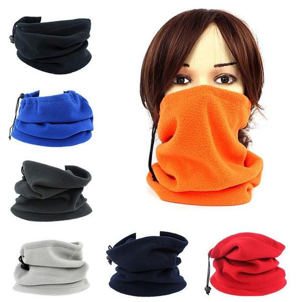 

scarves 1pc 3in1 beanie hats ski snood scarf women men thermal fleece neck warmer face mask winter spring, Blue;gray