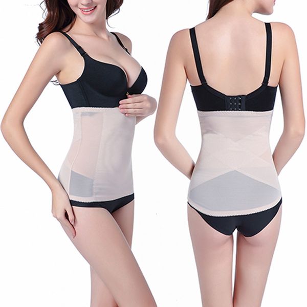 

camisoles & tanks 1pc summer body shaper postpartum recovery bellyband corset waist women slimming shapewear tummy girdle control ultra-thin, Black;white