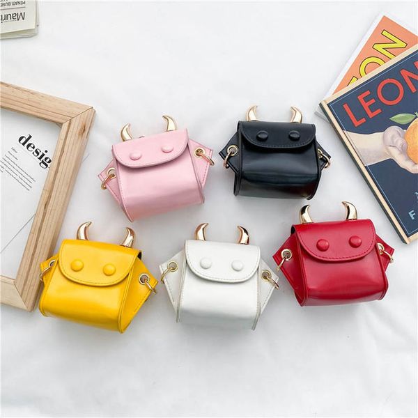 

kids bags girls handbags children accessories cute childrens fashion messenger bag chain leather mini purses cartoon shoulder b6871, Black