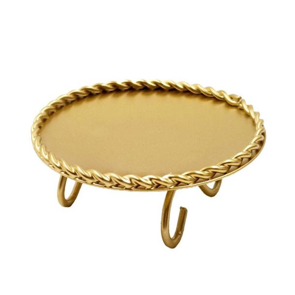

candle holders 3pcs retro durable deskanti rust for table living room bedroom iron plate gold home decor round el holder gift