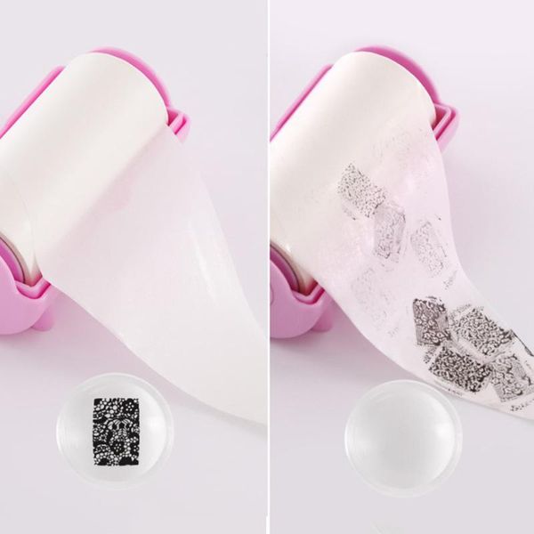 

nail art equipment 1pc stamper pattern removal tool absorbing sheet paper, Silver