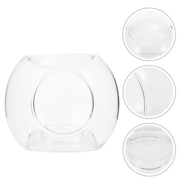 

fragrance lamps 1pc clear glass oil burner essential diffuser candle holder