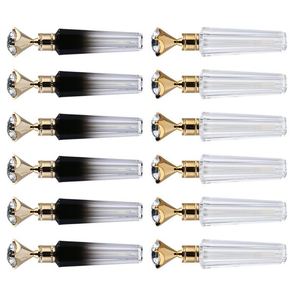 

storage bottles & jars 12pcs empty lip gloss bottle tube refillable container