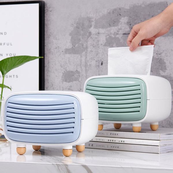 

tissue boxes & napkins deskbox waterproof toilet living room restaurant home decoration dustproof napkin holder mini radio shape