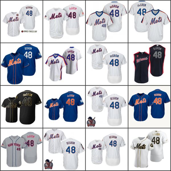 

new york mets men 48 jacob degrom women youthjersey, Black;red