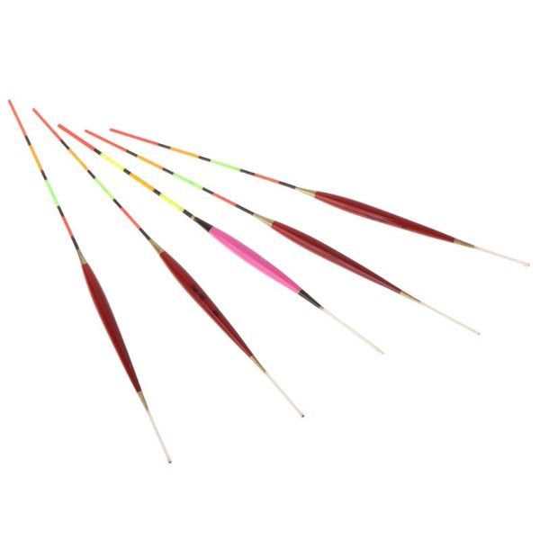 

fishing accessories 5 pcs float night luminuous tackle glow stick wood with lead