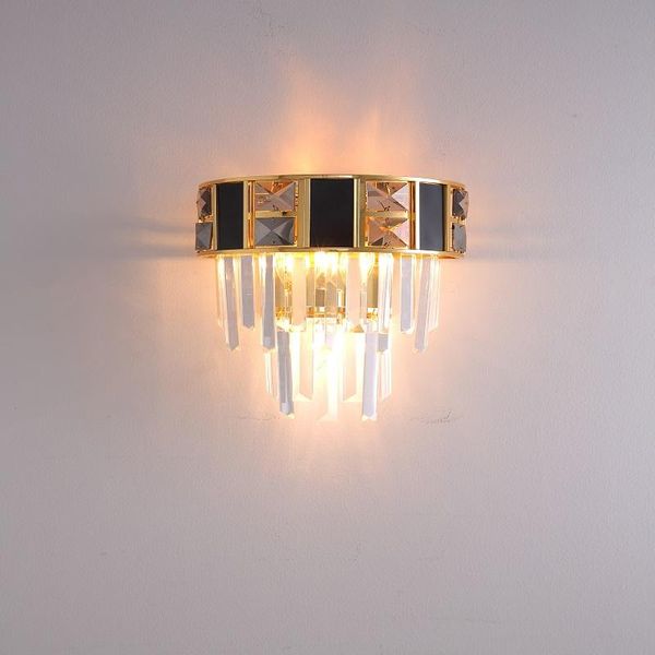 

crystal wall lamps led blubs gold bedsides lights fixtures for bedroom living room sconce indoor light lamp