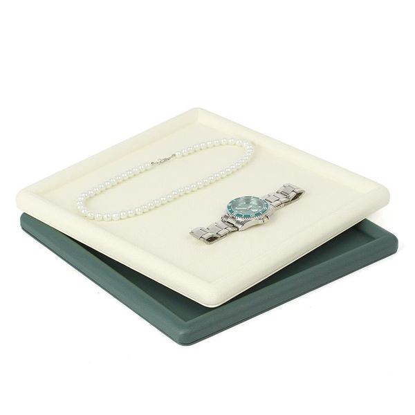 

jewelry pouches, bags pu leather pearl necklace box for femal pendent display gifts packaging white color, Pink;blue