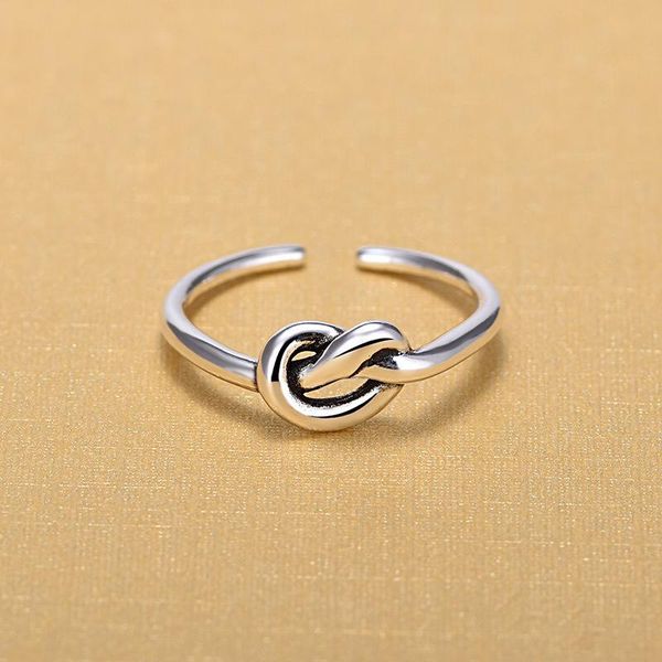 

wedding rings punk vintage 925 sterling silver heart for women engagement jewelry adjustable personality antique anillos, Slivery;golden