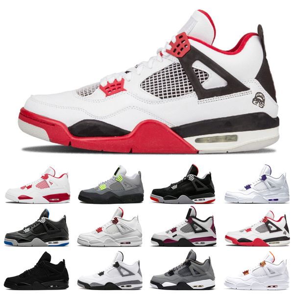 

2021 new basketball shoes 4s man cat taupe haze shimmer desert moss white oreo cement university blue sail pine green pure money travis diy