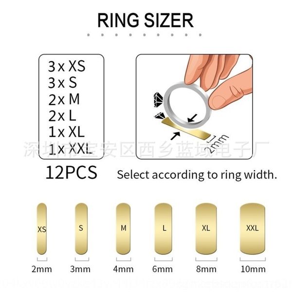

slng device fixed ng band rings backing size usti women's adjusting pad ring size adj reducing pad, Silver