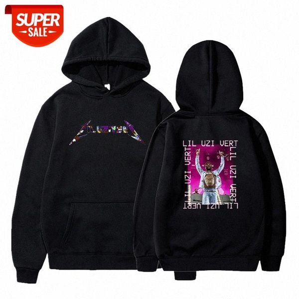 

lil uzi vert printed sweatshirt and fleece hoodie sportswear #mb4b, Black