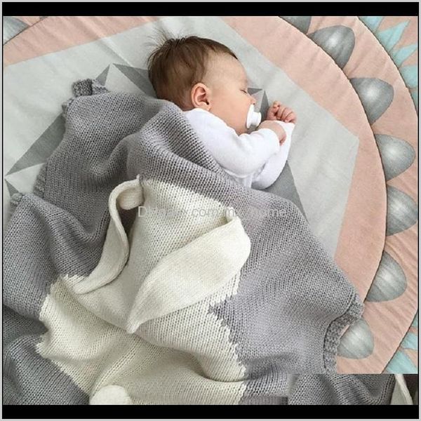 Berçário bebê crianças maternidade entrega 2021 1 pc cobertores swaddle envoltório bebê cobertor de malha para kid coelho cartoon xadrez infantil criança cama
