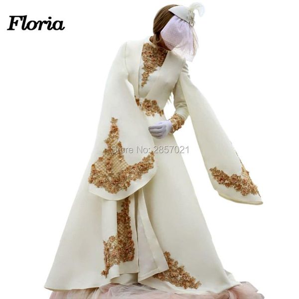 

party dresses muslim design ivory evening handmade arabic long lace formal prom dress couture dubai princess beaded gowns 2021, White;black